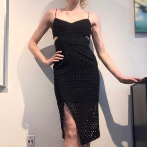 NICHOLAS cut out eyelet dress